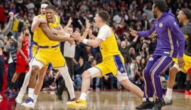Hachimura buzzer-beater gives Lakers 123-120 win over Raptors