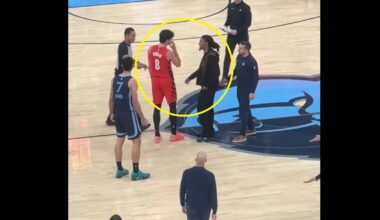 Ja Morant confronting Deni Avdija