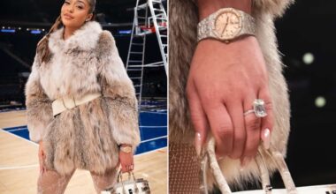 Jordyn Woods Flashes Engagement Ring at Knicks Game After Karl-Anthony Towns Proposal