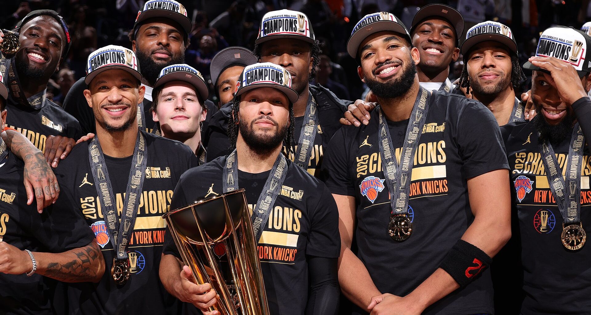 Knicks rally past Spurs to claim 2025 Emirates NBA Cup
