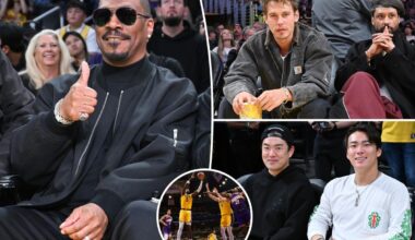 Eddie Murphy, Austin Butler, celebs flock to see Lakers