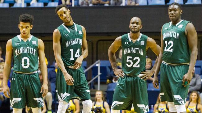 Manhattan Jaspers basketball players