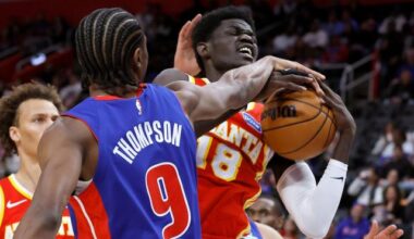 Pistons tie NBA record for scoring balance in 142-115 win over Hawks :: WRALSportsFan.com