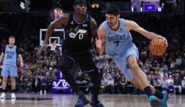 Santi Aldama scores a career-high 37 points, with 7 3-pointers, to lead the Grizzlies past the Jazz :: WRALSportsFan.com