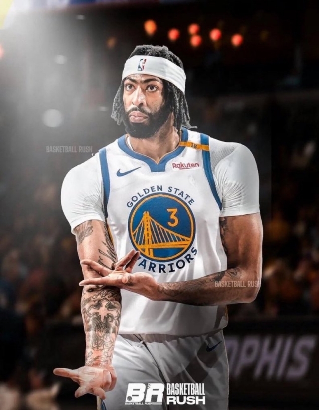 Big rocking Golden State Warriors. Can they turn a blind eye to a certain power-enhancing card called "The Seagull" Anthony Davis. Photo = Basketball Rush SNS