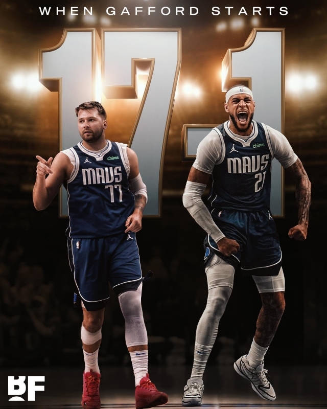 Doncic and Gafford boasted great chemistry during their time in Dallas. Photo = Basketball Forever SNS