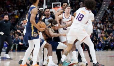Two players ejected after punches thrown during Pelicans-Suns game in wild scene