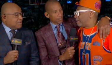 Reggie Miller and Spike Lee cut it up on NBC's Knicks-Celtics pregame show