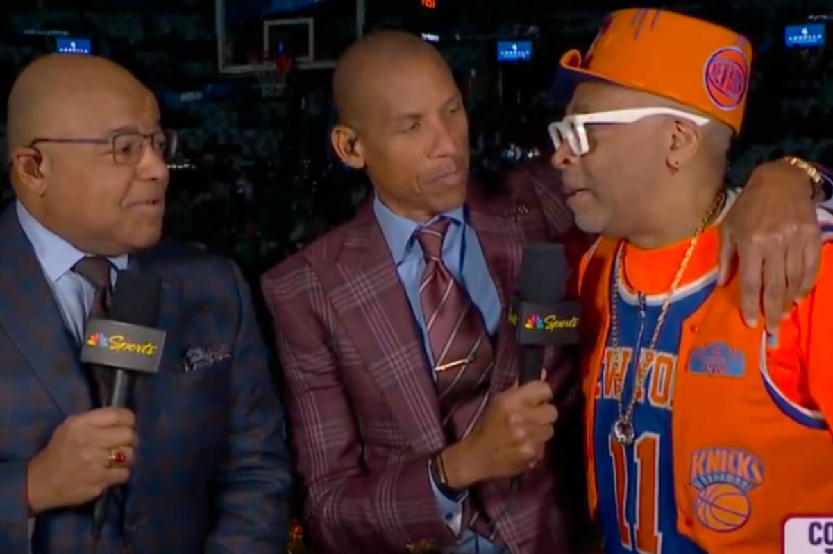 Reggie Miller and Spike Lee cut it up on NBC's Knicks-Celtics pregame show