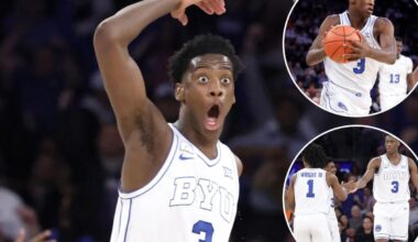 AJ Dybantsa, potential No. 1 pick, puts on show in front of Nets