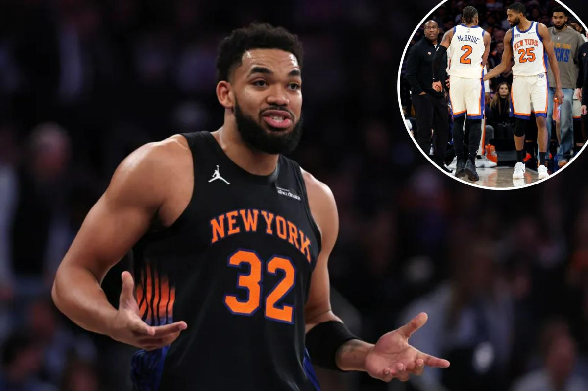 Karl-Anthony Towns misses Knicks' game with injury, Miles McBride also exits