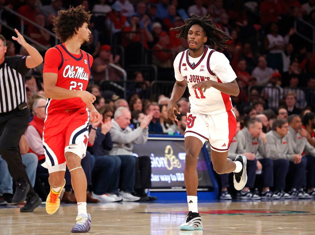 St. John's guard Ian Jackson (11) during a game against Ole Miss on Dec. 6, 2025.