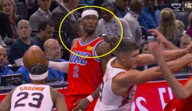 Shai Gilgeous-Alexander making a face