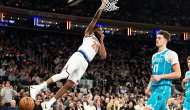 Knicks rebound from ugly loss with laugher over Hornets