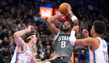 NBA: Thunder roll over Jazz for 15th straight victory