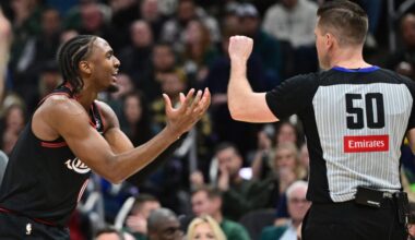 Tyrese Maxey Held Back by 76ers Teammates After Viral Altercation With NBA Referee