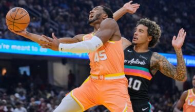 Donovan Mitchell scores 28 points, Cavaliers beat Spurs 130-117