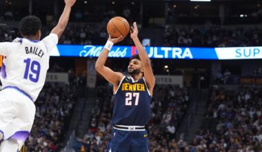 Nuggets jump out to a 19-0 lead and rout the Jazz 135-112