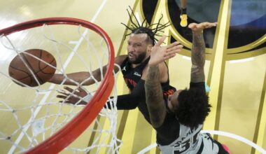 Knicks rally past Spurs 124-113 to claim NBA Cup victory