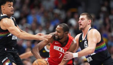 Durant scores 31, Sheppard has 28 as Rockets end Nuggets' 6-game win streak, 115-101