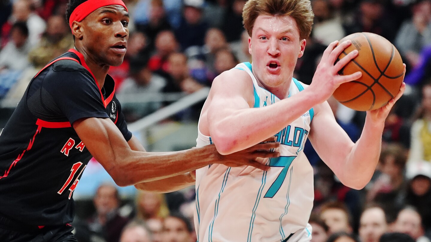 Kon Knueppel hits 5 3-pointers, scores 21 points to lead Hornets past Raptors, 111-86