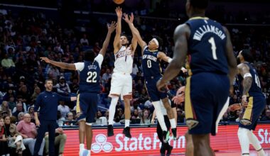 Booker leads Suns past Pelicans 123-114 after Alvarado and Williams exchange punches in testy game