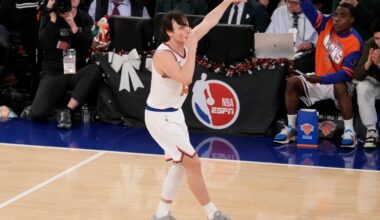 Tyler Kolek chases down Donovan Mitchell, helps Knicks catch the Cavs