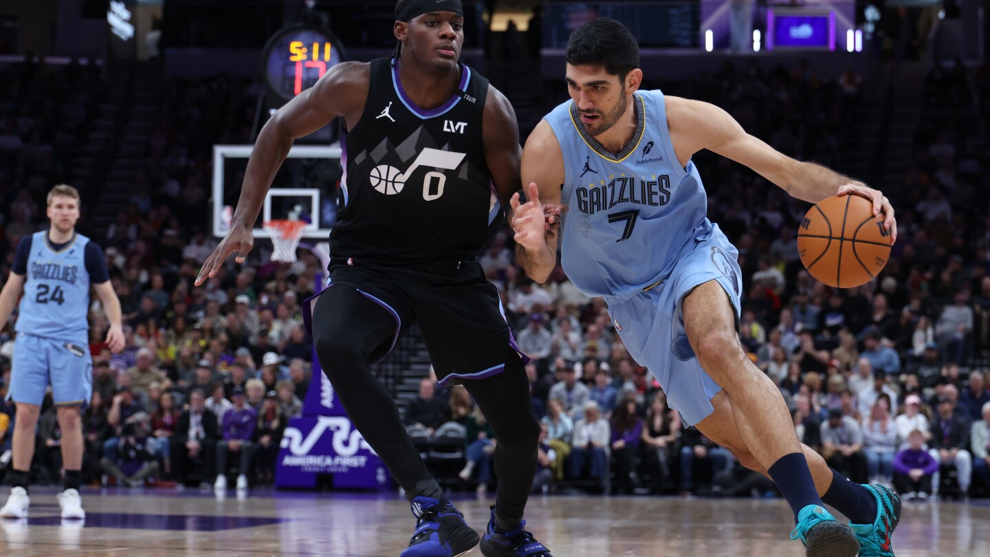 Santi Aldama scores a career-high 37 points to lead the Grizzlies past the Jazz