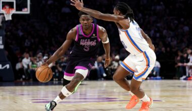 Timberwolves hand the Thunder their 3rd loss this season, 112-107