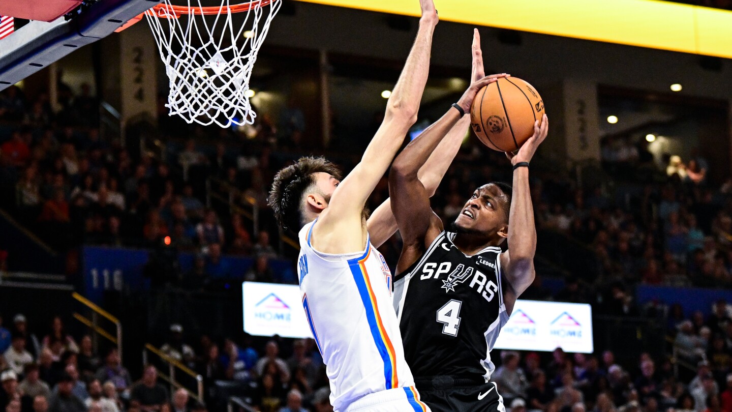 Fox scores 29 as Spurs beat Thunder for 3rd time this season