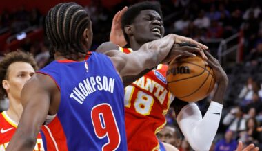 Pistons tie NBA record for scoring balance in 142-115 win over Hawks