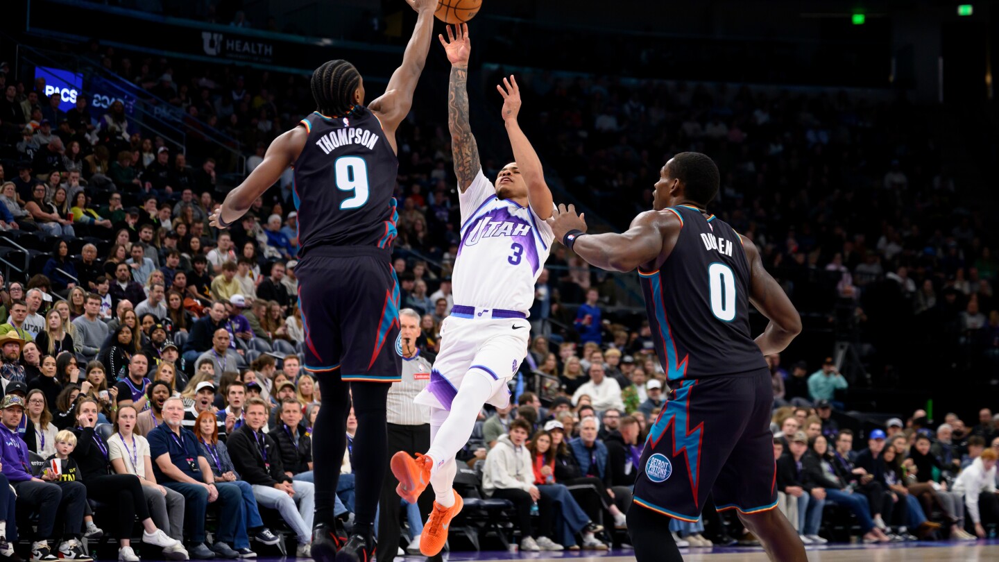 George scores 31 and hits game winner as Jazz edge Pistons 131-129