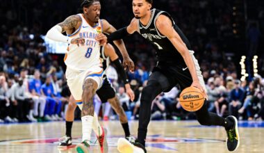 Thunder's home streak ends as Spurs claim victory in NBA showdown