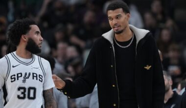 Victor Wembanyama to miss at least 2-3 weeks with strained left calf, AP source says