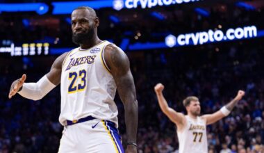 LeBron James and Luka Doncic return and lead Lakers past 76ers
