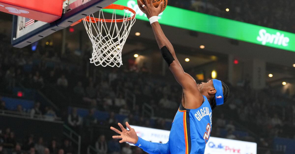 Shai Gilgeous-Alexander haunts the Clippers again in their loss to Thunder