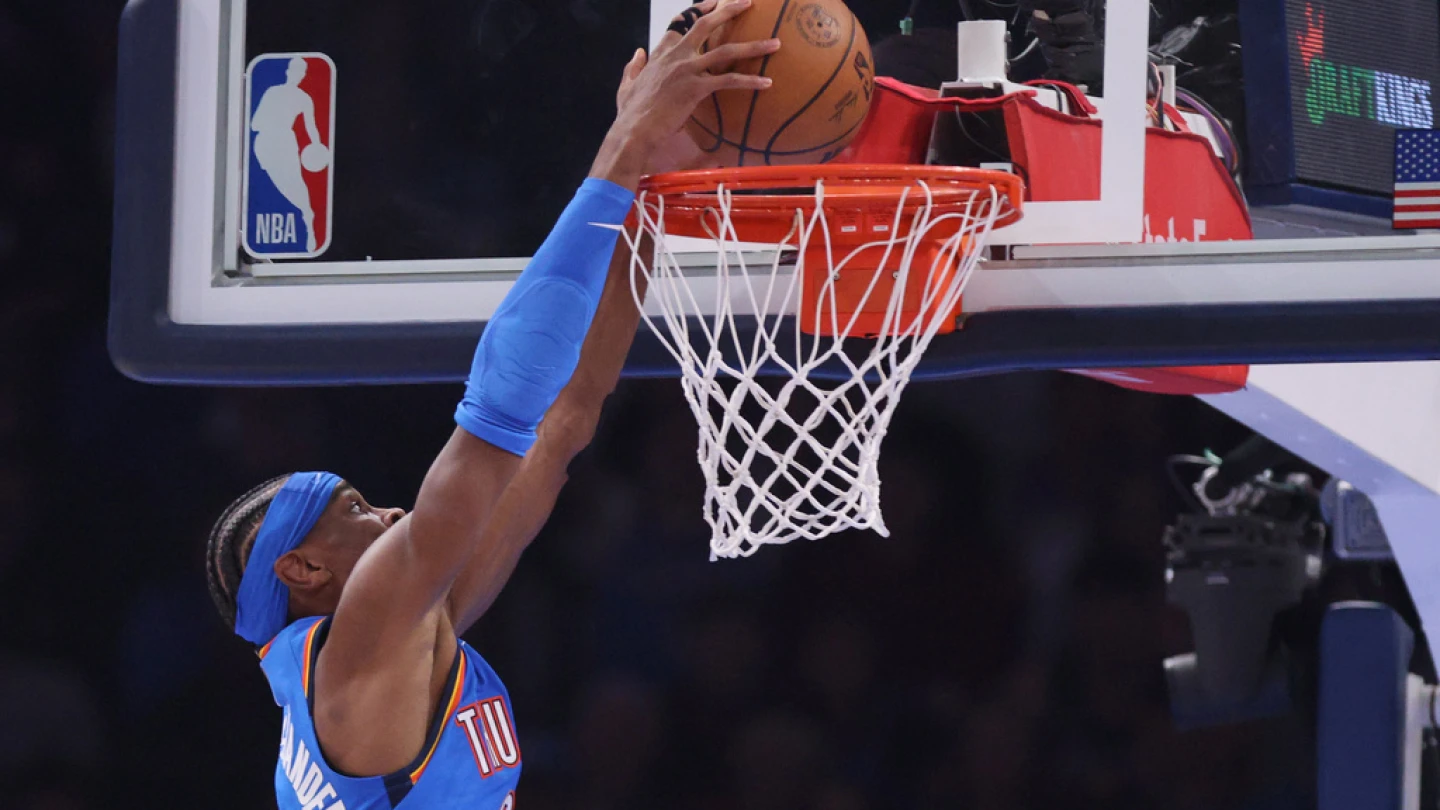 Gilgeous-Alexander scores 31, Thunder rebound from 2 losses in 3 games to beat Grizzlies 119-103