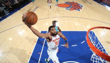 Despite swirling trade speculation, Karl Anthony Towns guides Knicks to 119-104 win over Hornets
