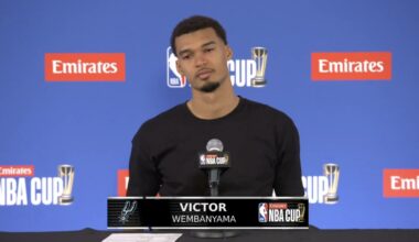 Spurs star Victor Wembanyama crying