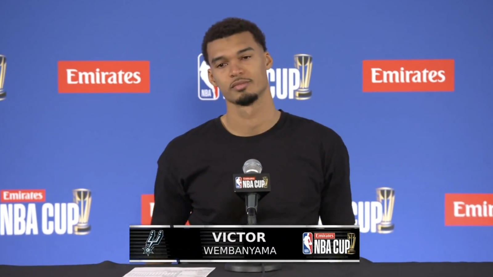 Spurs star Victor Wembanyama crying