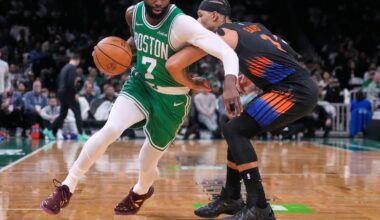Celtics hold off late Knicks charge to win 123-117 in rematch of East semifinal