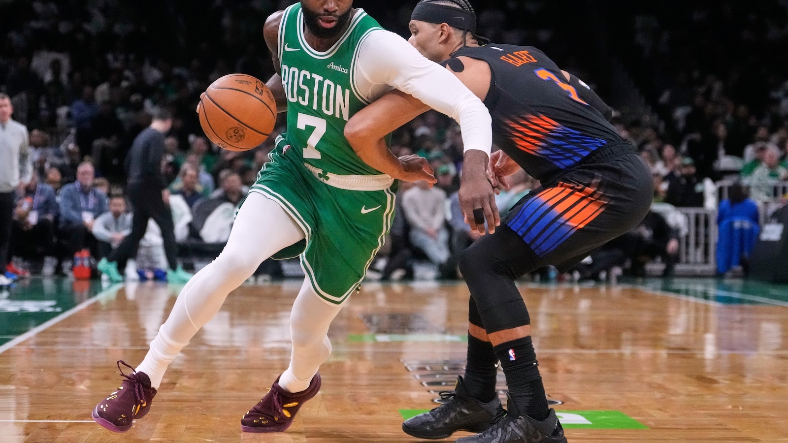 Celtics hold off late Knicks charge to win 123-117 in rematch of East semifinal
