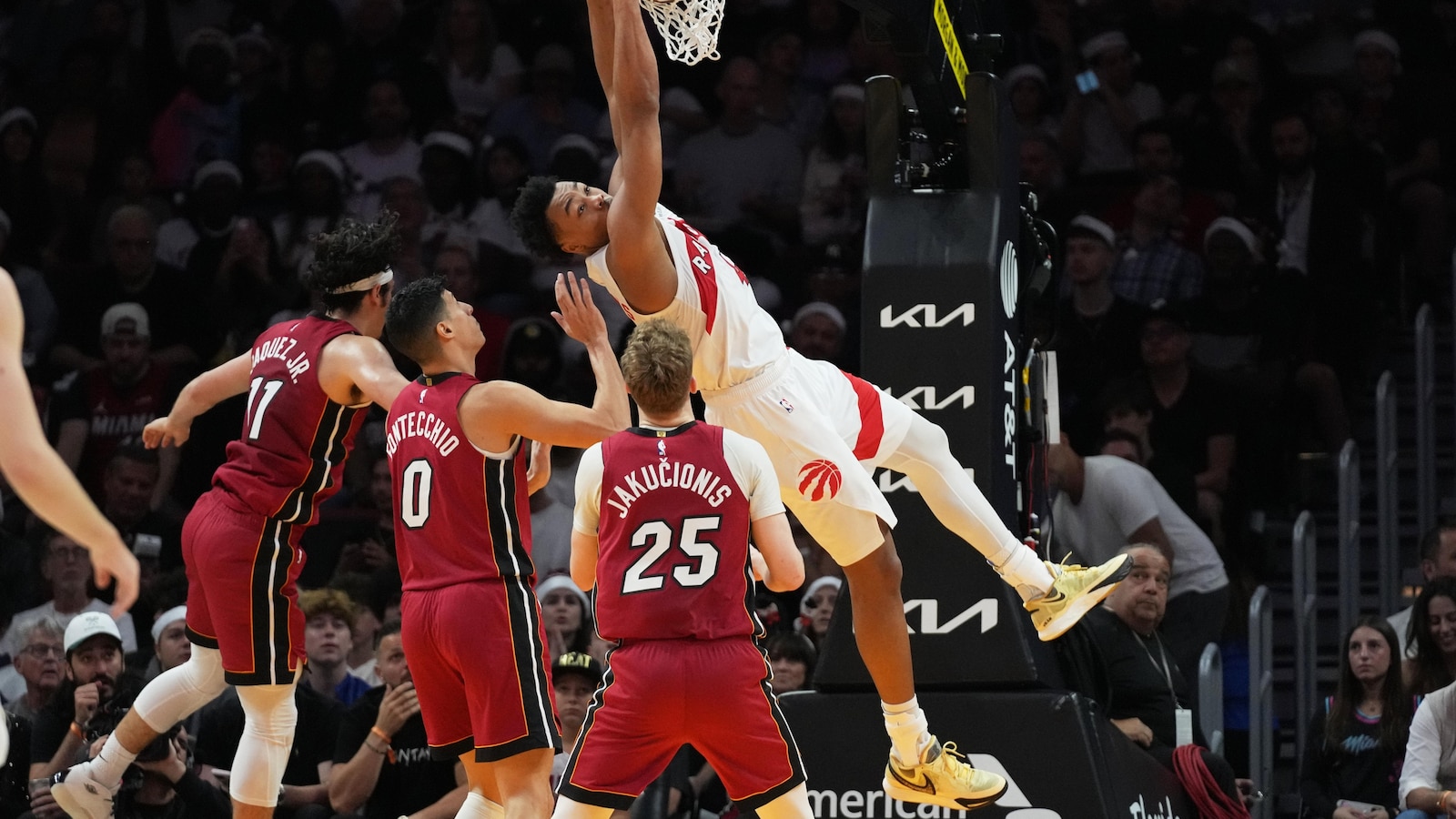 Barnes scores 27, Raptors ease past reeling Heat 112-91. It's Miami's 9th loss in an 11-game span