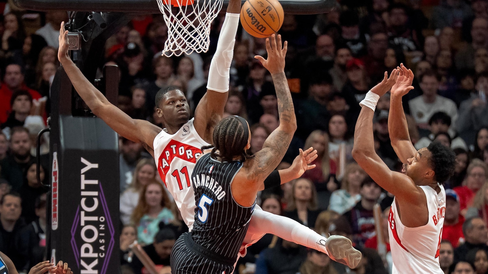 Jamal Shead scores 19 as Raptors overcome 21-point deficit to beat Magic 107-106