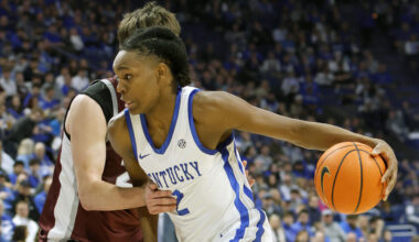 Will Stein is introduced as the new head football coach of the University of Kentucky on December 3, 2025 at Nutter Field House in Lexington, Ky. Photo by Crawford Ifland, Kentucky Sports Radio/On3