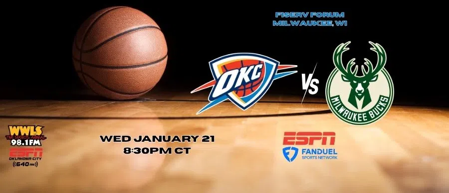 OKC Thunder vs. Milwaukee Bucks WED 01/21/26