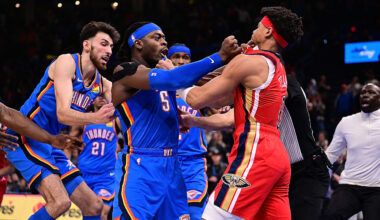 Jeremiah Fears gets booed in Oklahoma after wild Pelicans-Thunder brawl