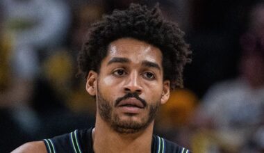 Jan 16, 2026; Indianapolis, Indiana, USA;  New Orleans Pelicans guard Jordan Poole (3) in the second half against the Indiana Pacers at Gainbridge Fieldhouse. Mandatory Credit: Trevor Ruszkowski-Imagn Images