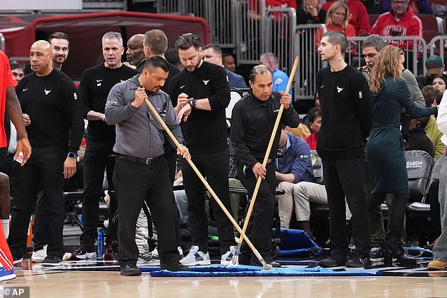 The NBA was bizarrely forced to postpone Miami Heat vs Chicago Bulls due to the floor