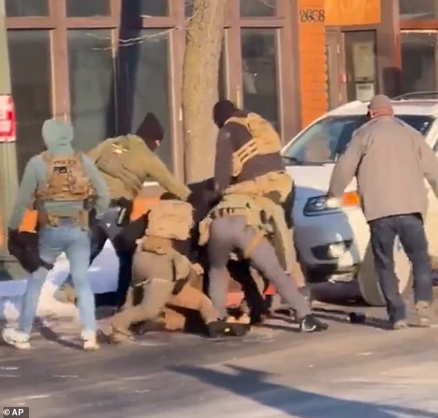 A man was shot and killed in Minneapolis Saturday after a confrontation with federal agents